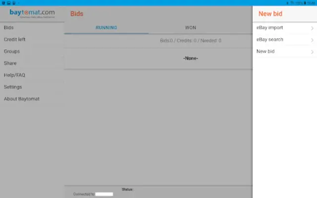 Sniper for ebay bid auctions android App screenshot 1