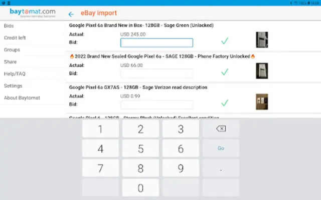 Sniper for ebay bid auctions android App screenshot 3