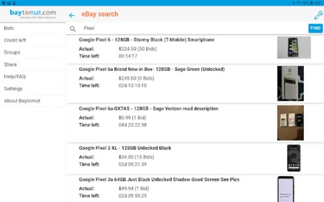 Sniper for ebay bid auctions android App screenshot 7